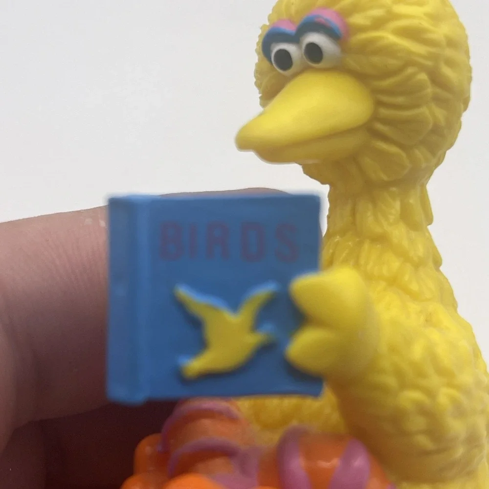 Sesame Street Big Bird Sitting Reading Book PVC Figure Applause Henson Muppet's - Picture 6 of 12